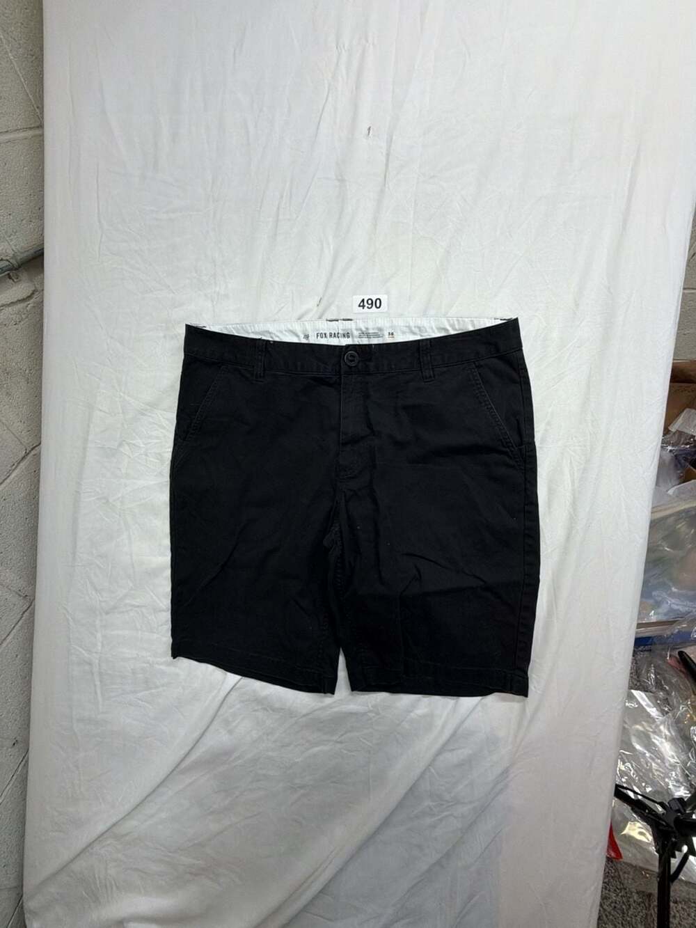 Fox Racing Chino Shorts Size 36 Black Cotton Blend